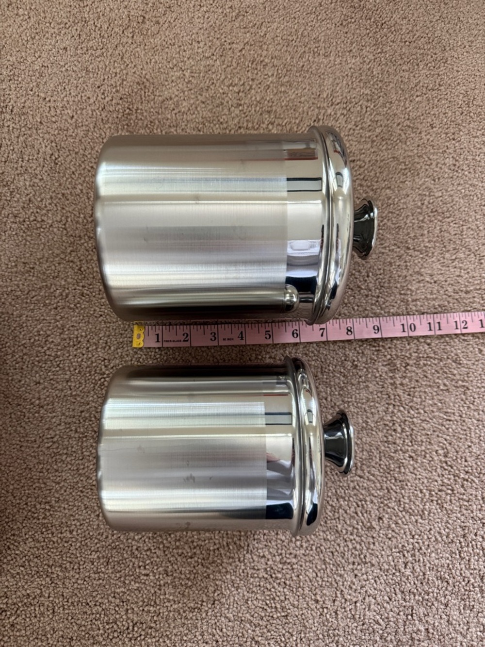 Kirkland Signature Stainless Steel Canister Set - Silver with Clear Lids - Picture 4 of 10
